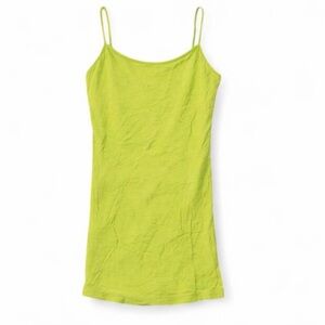 VTG Y2K Aeropostale Lime Green Spaghetti Strap Tank Top